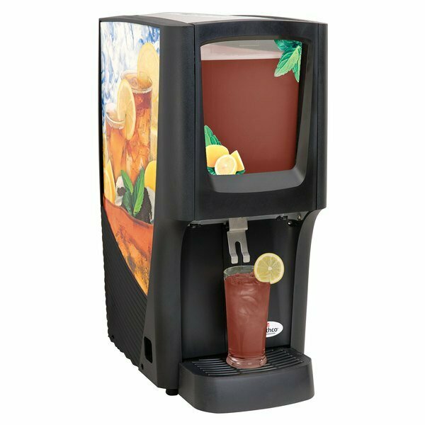 Crathco C-1S-16 G-Cool Single 5 Gallon Bowl Premix Cold Beverage Dispenser with Iced Tea Decal 385C1S16IT